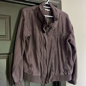 Purple bomber jacket